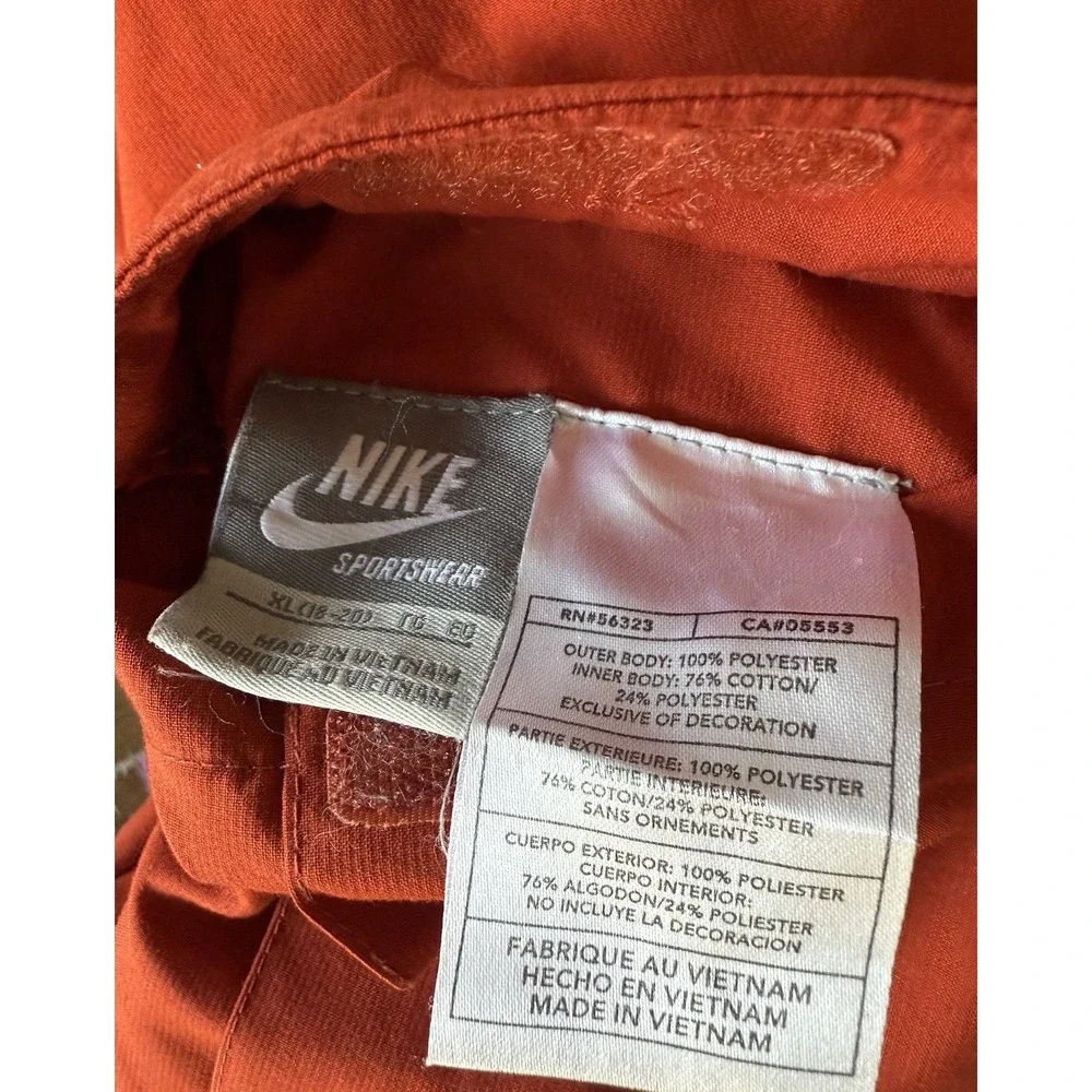 Kids Nike Sportswear‎ Jacket Coat Deep Orange Grey Reversible XL 14